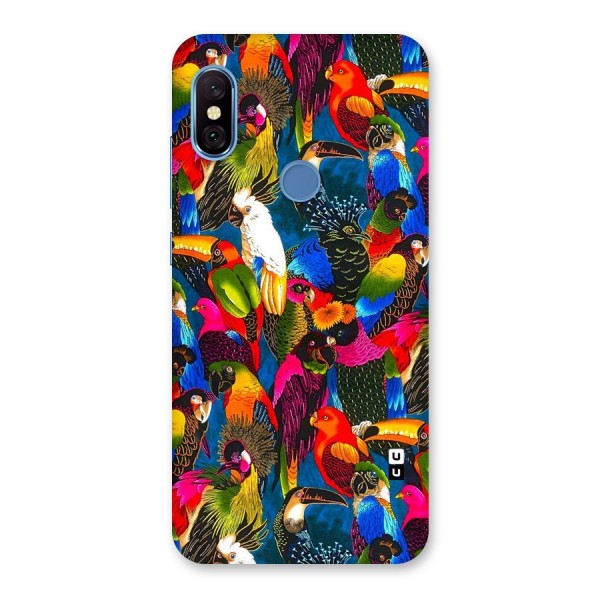 Parrot Art Back Case for Redmi Note 6 Pro