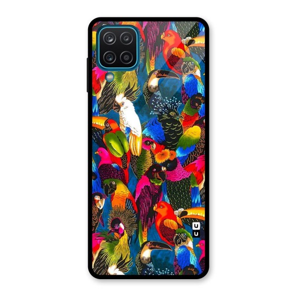 Parrot Art Glass Back Case for Galaxy A12