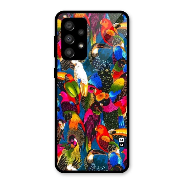 Parrot Art Glass Back Case for Galaxy A32