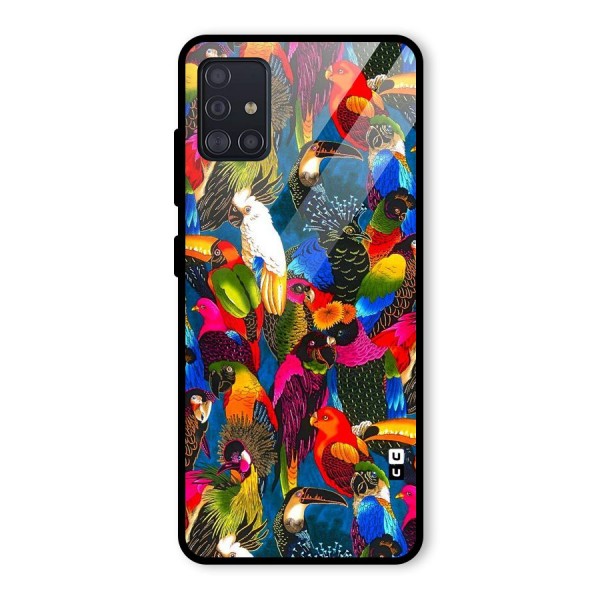 Parrot Art Glass Back Case for Galaxy A51