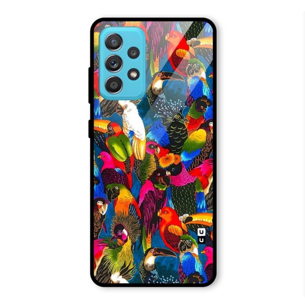 Parrot Art Glass Back Case for Galaxy A52s 5G