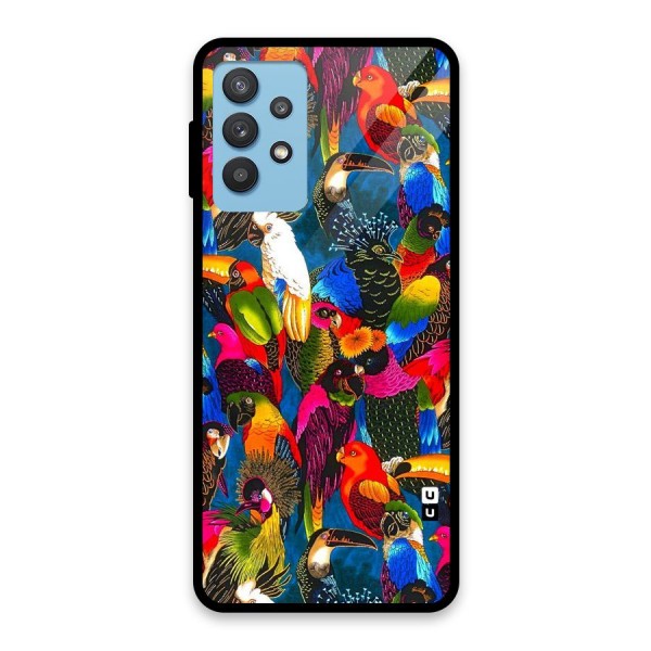 Parrot Art Glass Back Case for Galaxy M32 5G