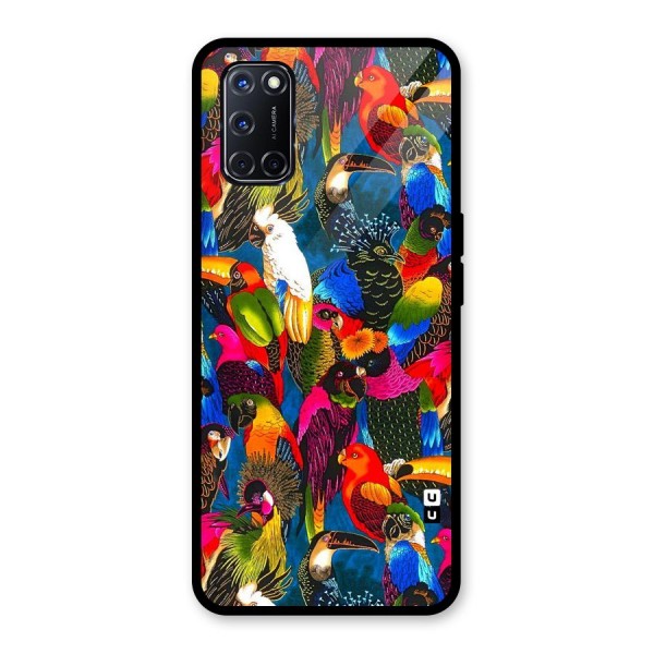 Parrot Art Glass Back Case for Oppo A52