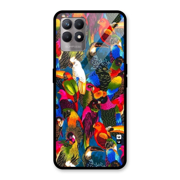 Parrot Art Glass Back Case for Realme 8i