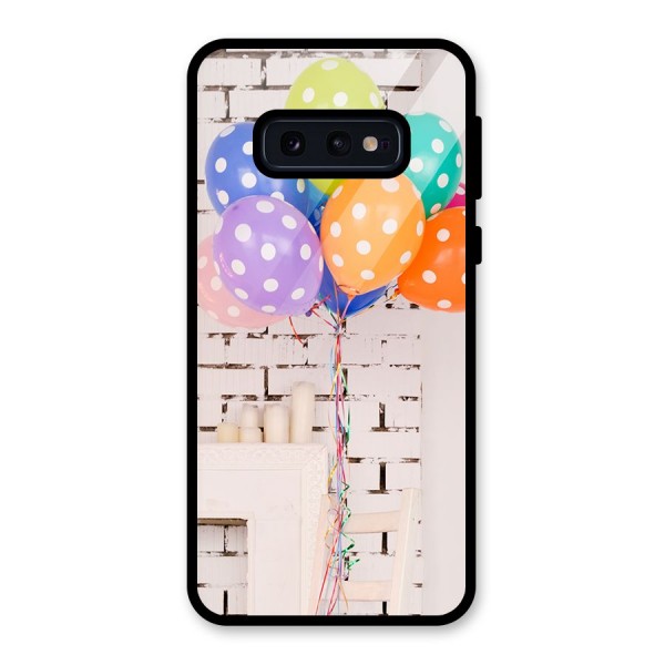 Party Balloons Glass Back Case for Galaxy S10e