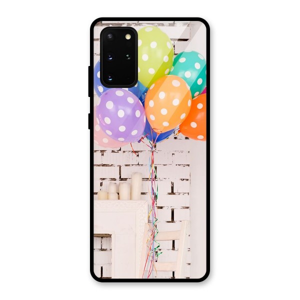 Party Balloons Glass Back Case for Galaxy S20 Plus