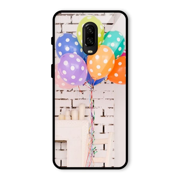 Party Balloons Glass Back Case for OnePlus 6T