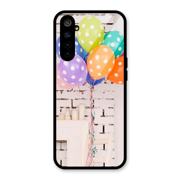 Party Balloons Glass Back Case for Realme 6