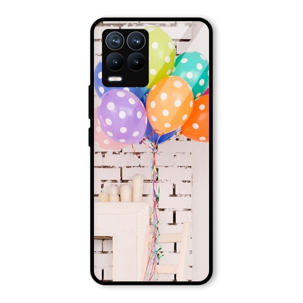 Party Balloons Glass Back Case for Realme 8 Pro