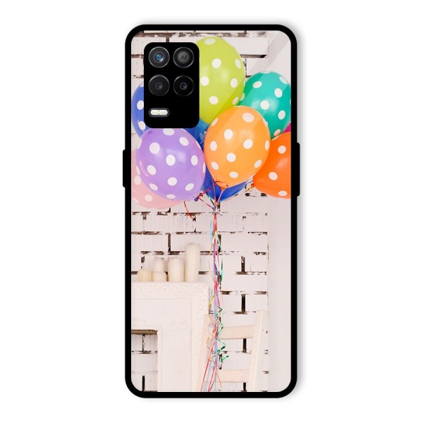 Party Balloons Glass Back Case for Realme 9 5G