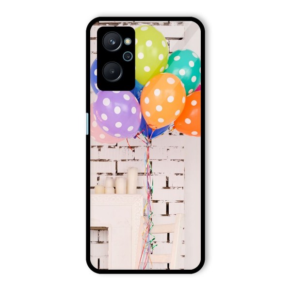 Party Balloons Glass Back Case for Realme 9i