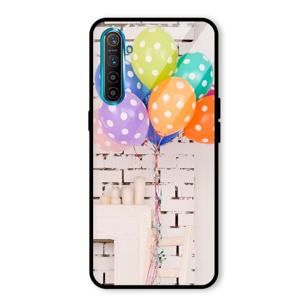 Party Balloons Glass Back Case for Realme X2