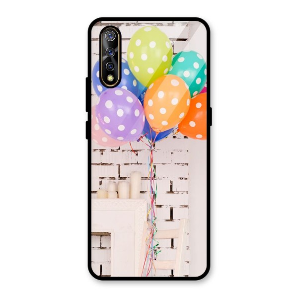 Party Balloons Glass Back Case for Vivo S1