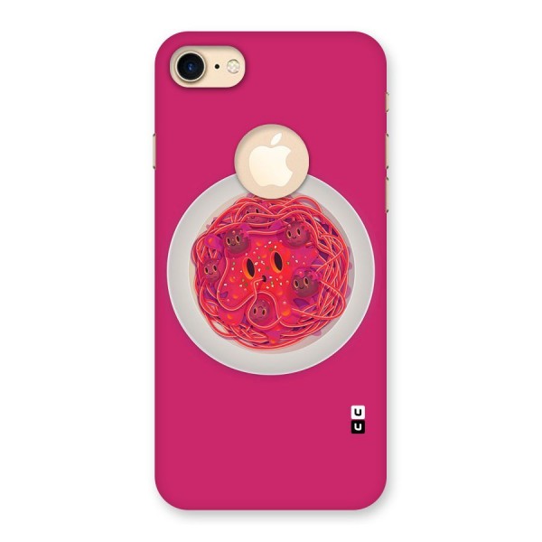 Pasta Cute Back Case for iPhone 8 Logo Cut