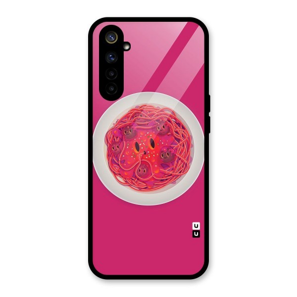 Pasta Cute Glass Back Case for Realme 6i