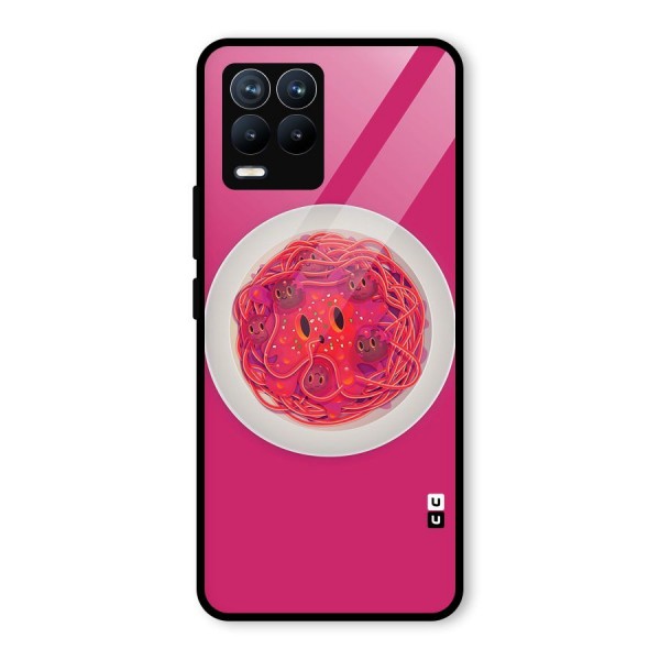 Pasta Cute Glass Back Case for Realme 8 Pro