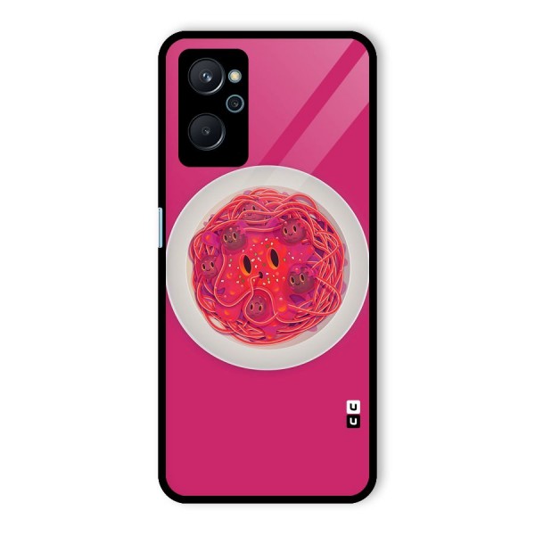 Pasta Cute Glass Back Case for Realme 9i