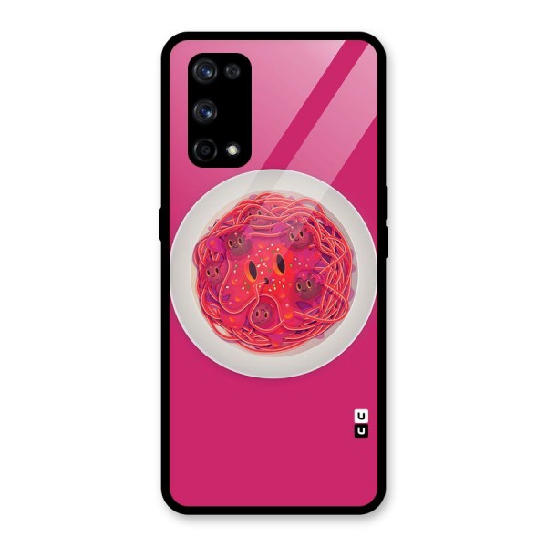 Pasta Cute Glass Back Case for Realme X7 Pro