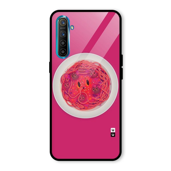 Pasta Cute Glass Back Case for Realme XT