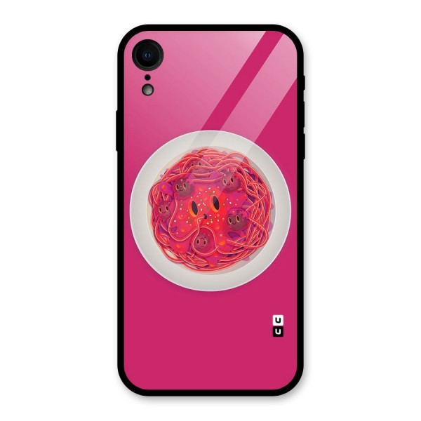 Pasta Cute Glass Back Case for XR