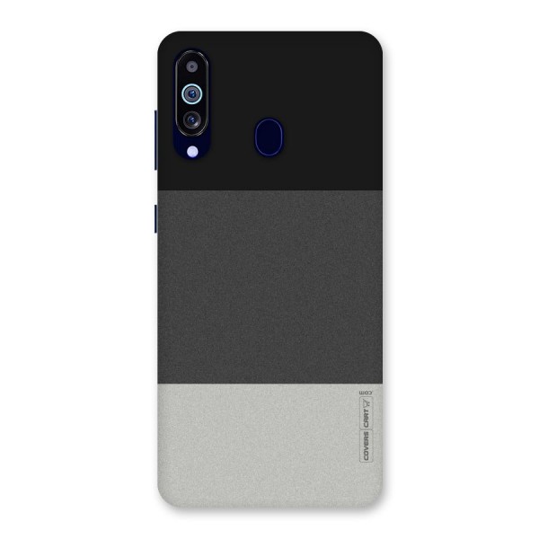 Pastel Black and Grey Back Case for Galaxy A60