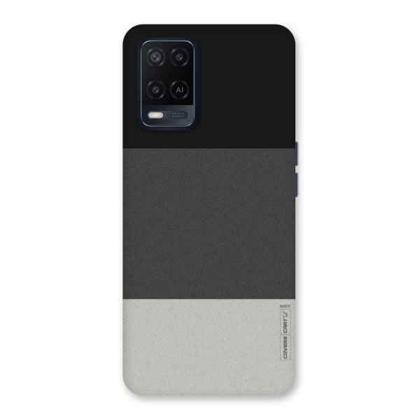 Pastel Black and Grey Back Case for Oppo A54