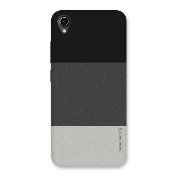 Pastel Black and Grey Back Case for Vivo Y91i