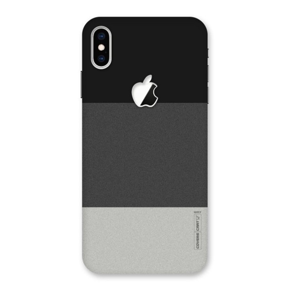 Pastel Black and Grey Back Case for iPhone XS Max Apple Cut