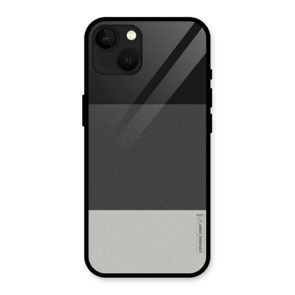 Pastel Black and Grey Glass Back Case for iPhone 13
