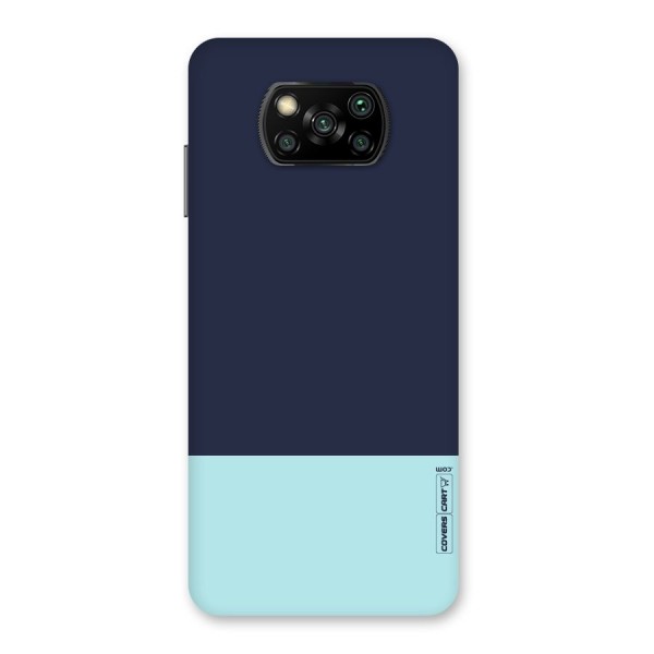 Pastel Blues Back Case for Poco X3