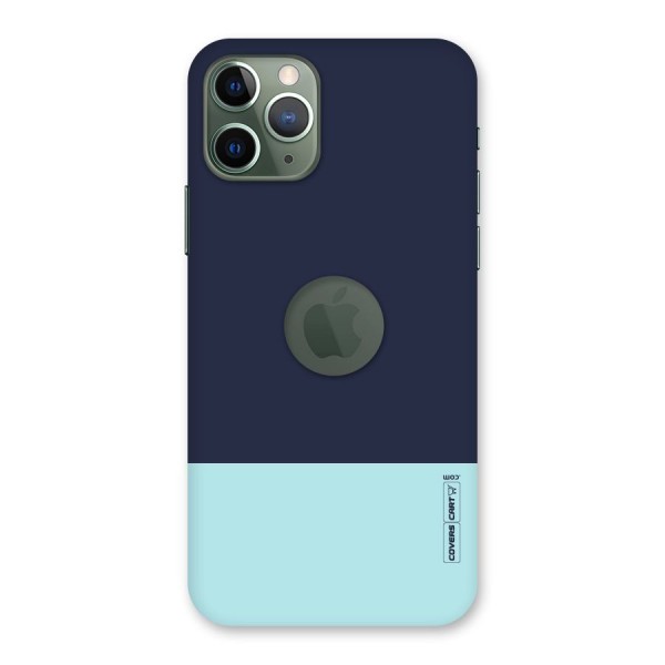 Pastel Blues Back Case for iPhone 11 Pro Logo  Cut