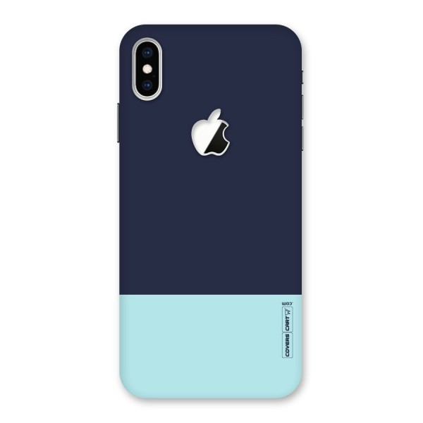 Pastel Blues Back Case for iPhone XS Max Apple Cut