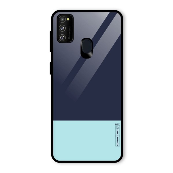 Pastel Blues Glass Back Case for Galaxy M21