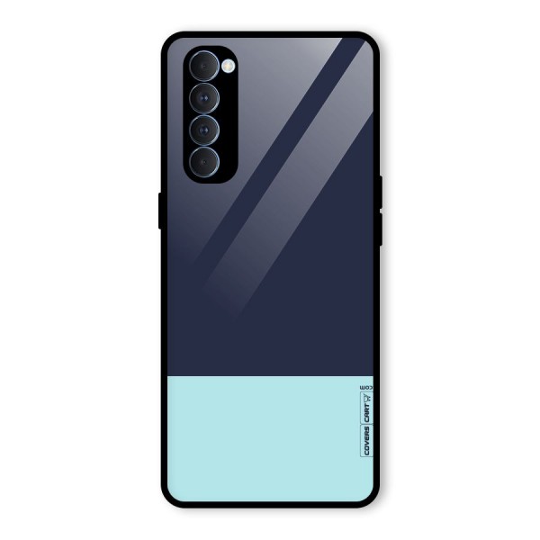 Pastel Blues Glass Back Case for Oppo Reno4 Pro