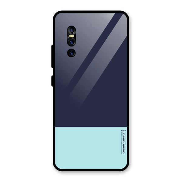 Pastel Blues Glass Back Case for Vivo V15 Pro