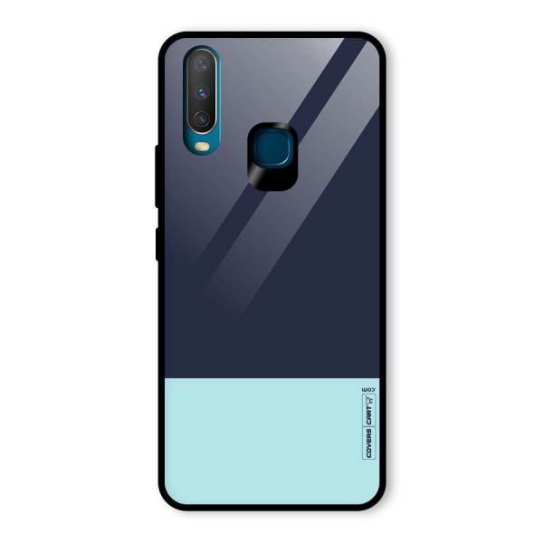 Pastel Blues Glass Back Case for Vivo Y12