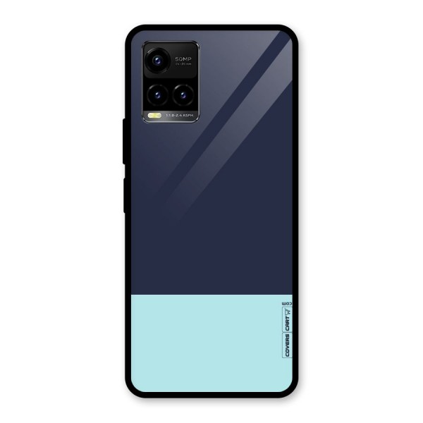 Pastel Blues Glass Back Case for Vivo Y21 2021