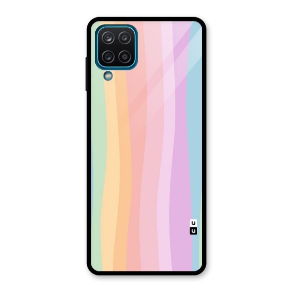 Pastel Curves Glass Back Case for Galaxy A12