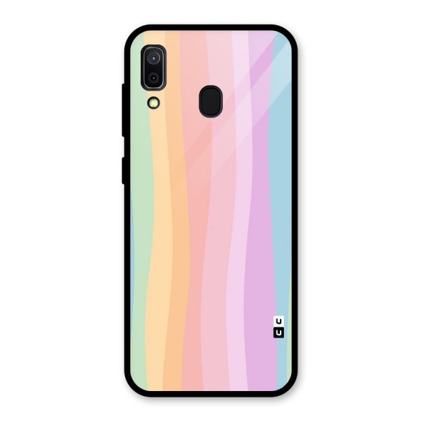 Pastel Curves Glass Back Case for Galaxy A30