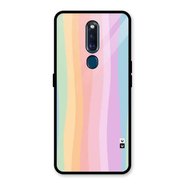 Pastel Curves Glass Back Case for Oppo F11 Pro