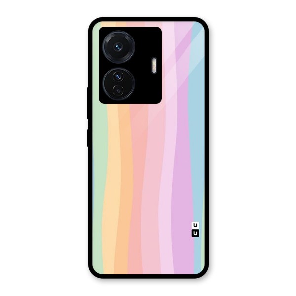 Pastel Curves Glass Back Case for Vivo T1 Pro