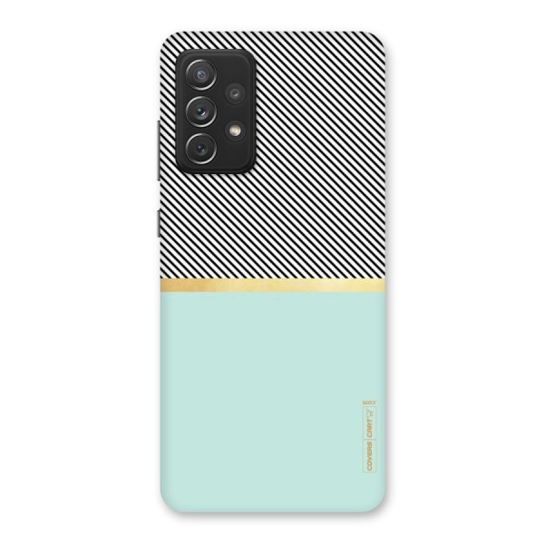 Pastel Green Base Stripes Back Case for Galaxy A72