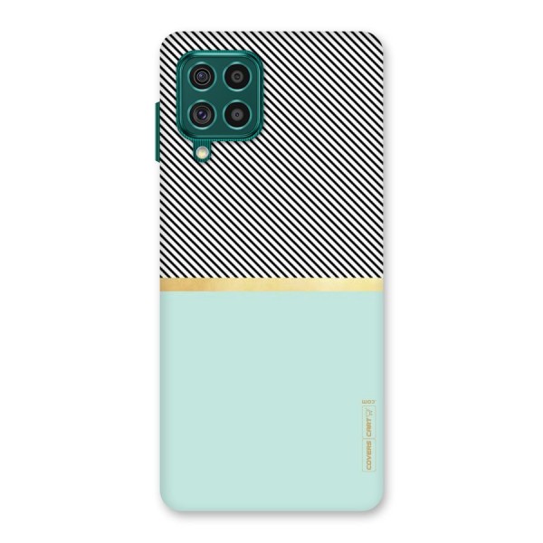 Pastel Green Base Stripes Back Case for Galaxy F62