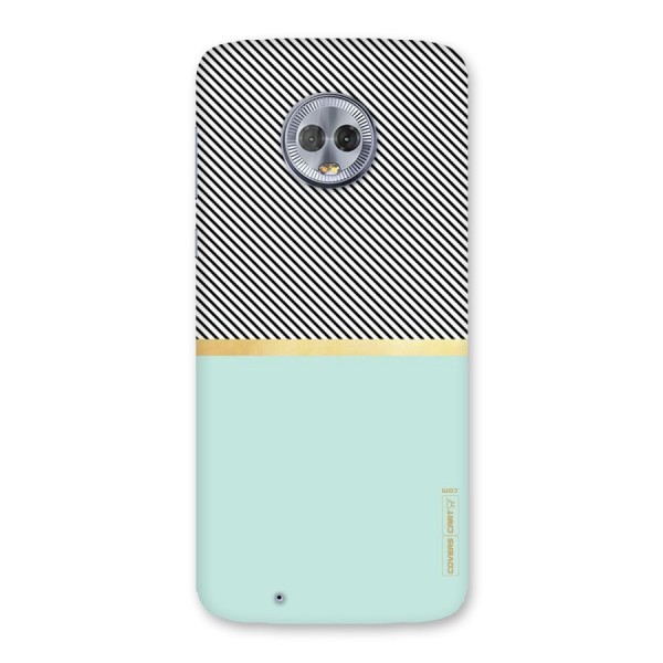 Pastel Green Base Stripes Back Case for Moto G6