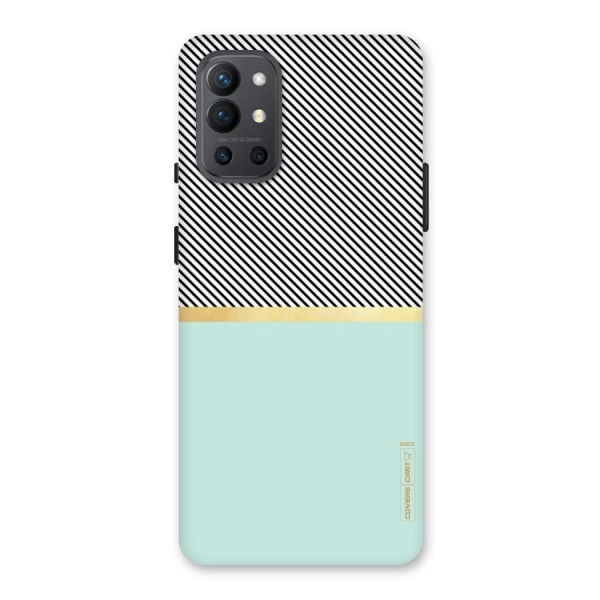 Pastel Green Base Stripes Back Case for OnePlus 9R