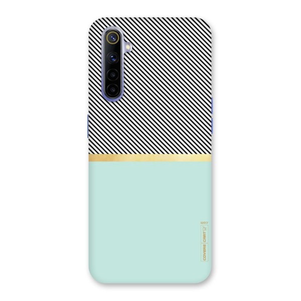 Pastel Green Base Stripes Back Case for Realme 6