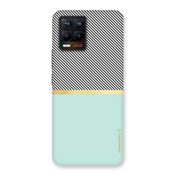 Pastel Green Base Stripes Back Case for Realme 8