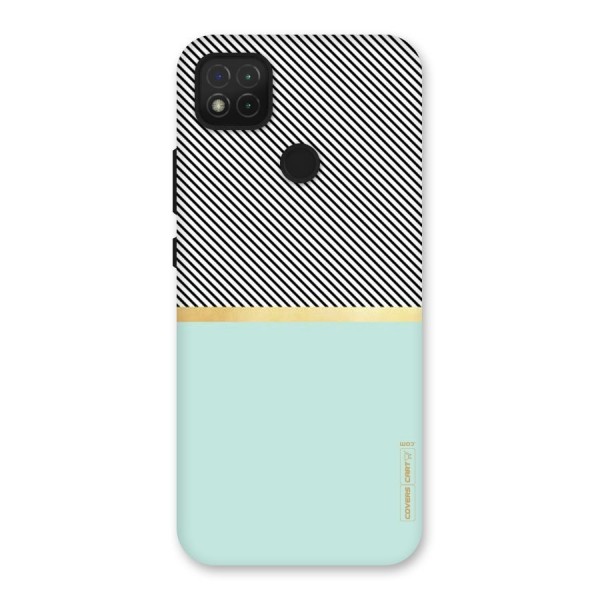 Pastel Green Base Stripes Back Case for Redmi 9C