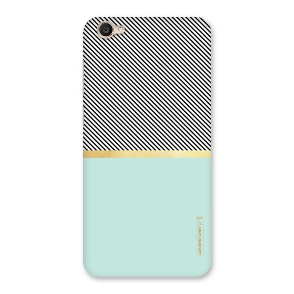 Pastel Green Base Stripes Back Case for Vivo Y55s