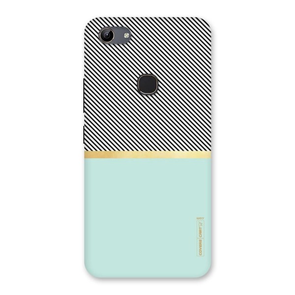 Pastel Green Base Stripes Back Case for Vivo Y81